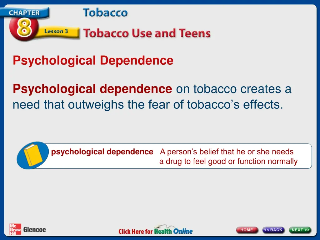 psychological dependence