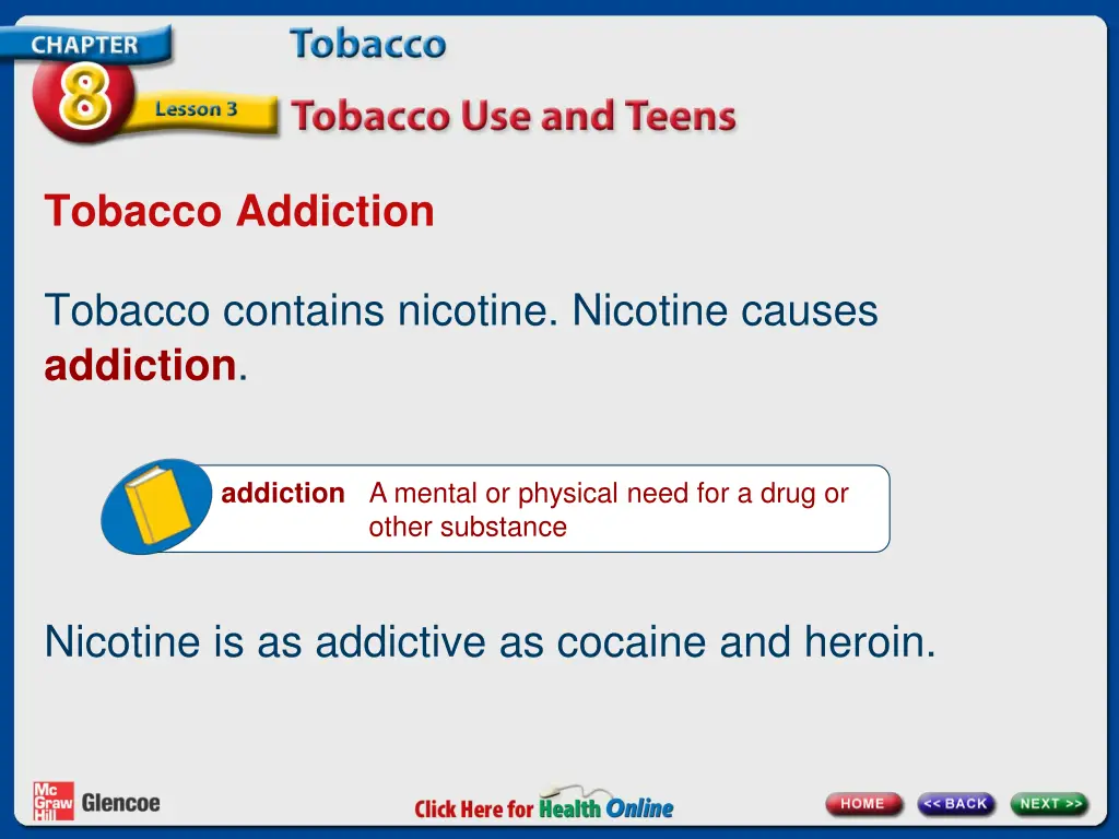 tobacco addiction