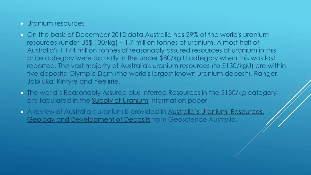 uranium resources