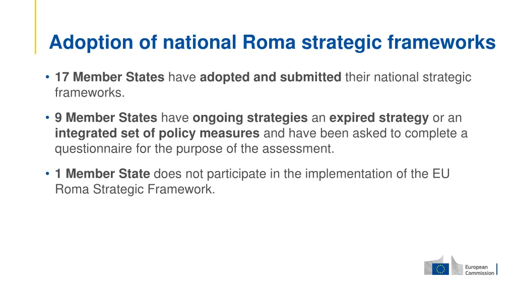 adoption of national roma strategic frameworks