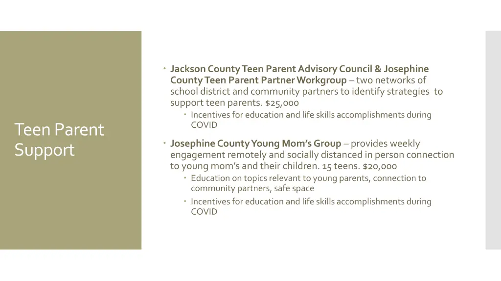 jackson county teen parent advisory council