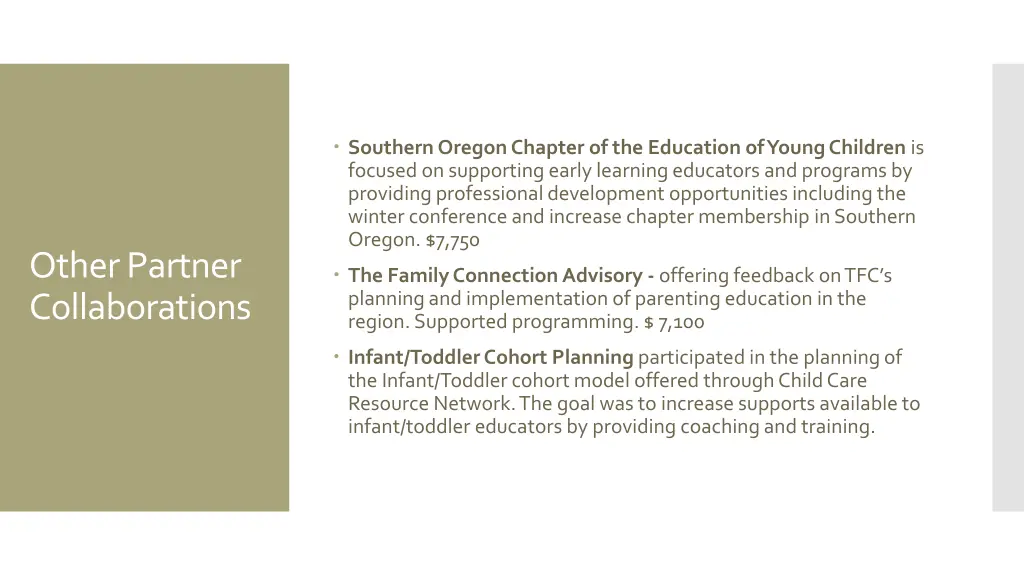 southern oregon chapter of the education of young