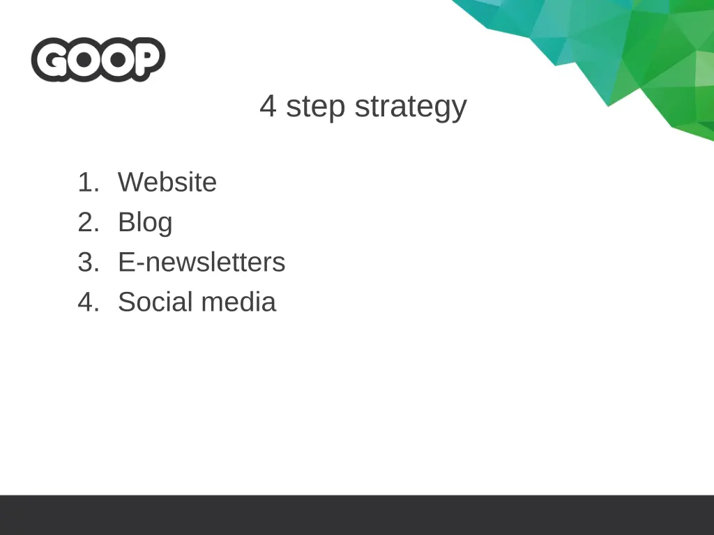 4 step strategy