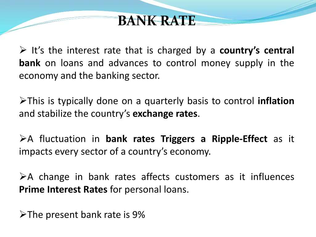 bank rate