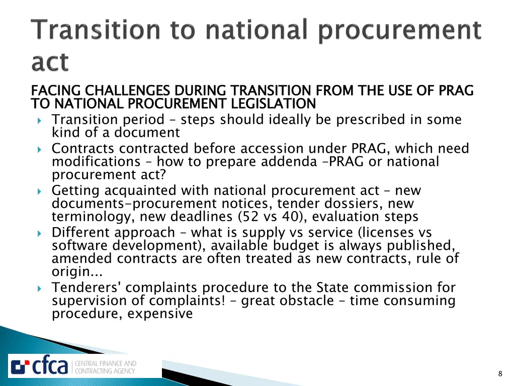 facing challenges during transition from