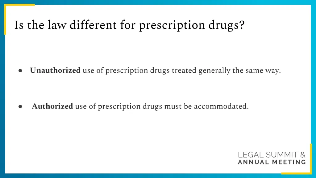 is the law different for prescription drugs