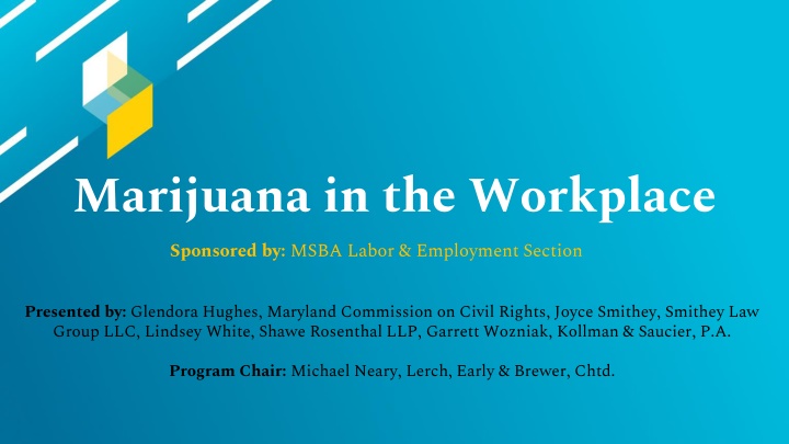 marijuana in the workplace sponsored by msba