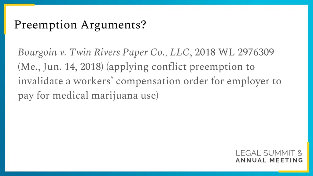 preemption arguments
