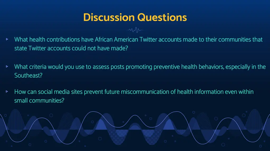 discussion questions