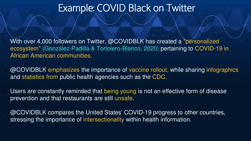 example covid black on twitter