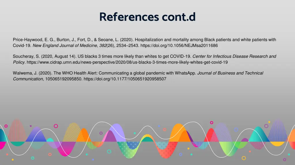 references cont d