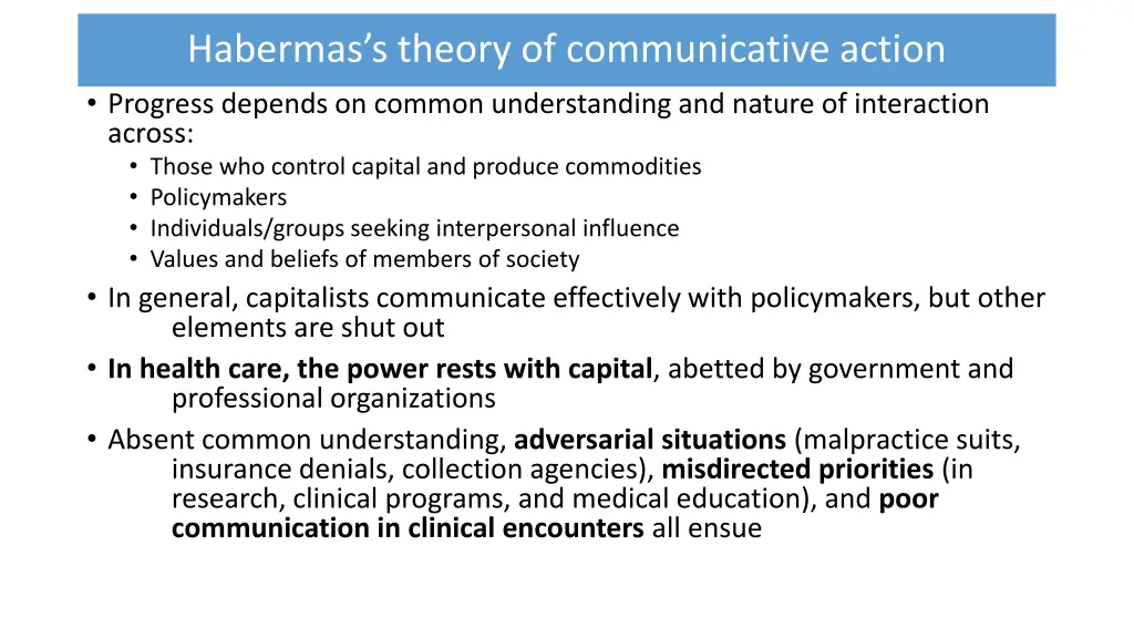 habermas s theory of communicative action