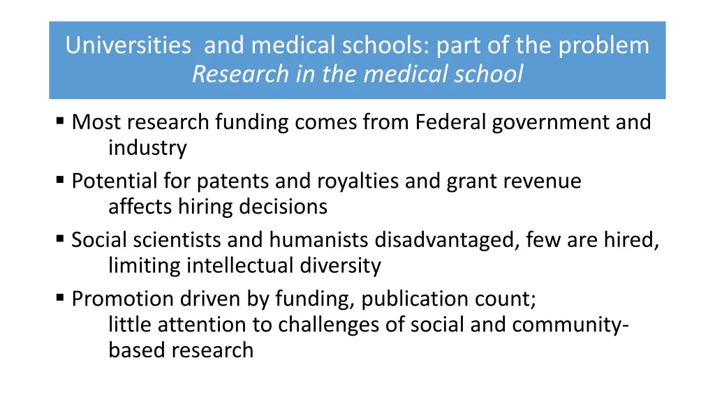 universities and medical schools part 3