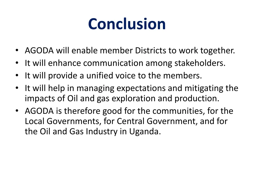 conclusion