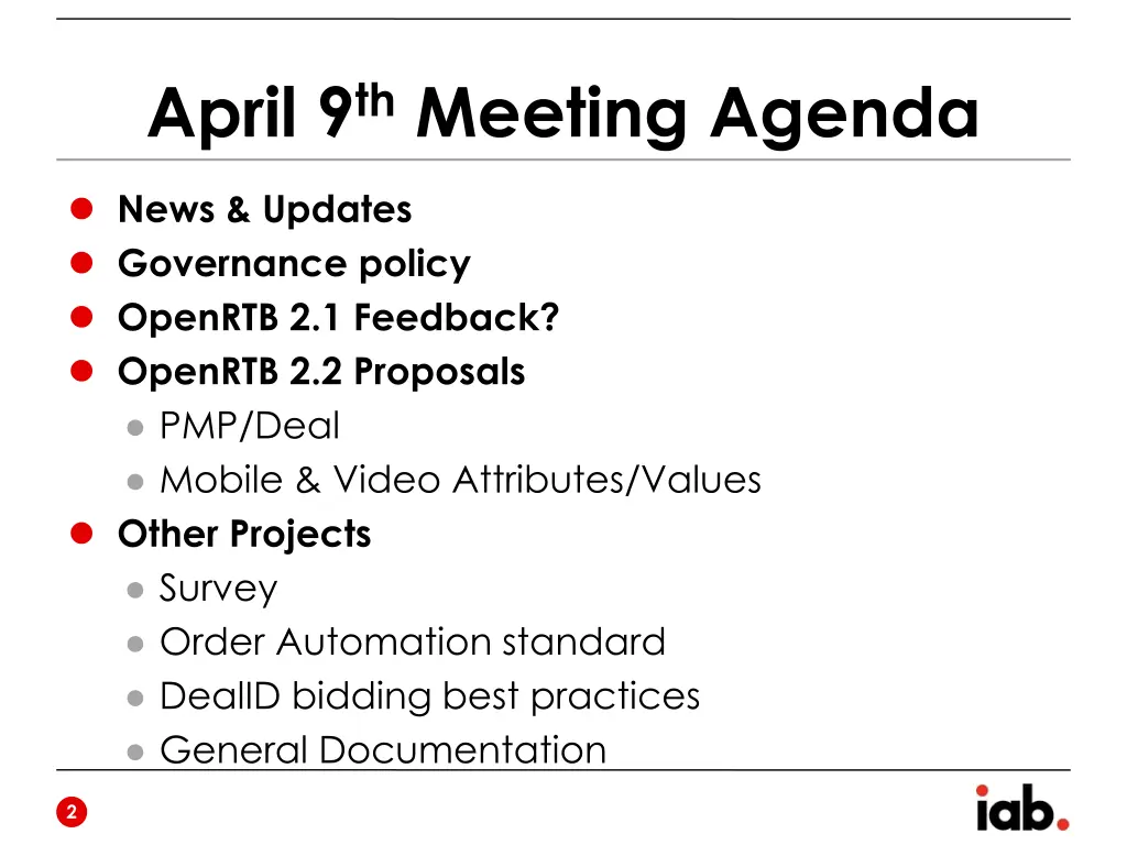 april 9 th meeting agenda