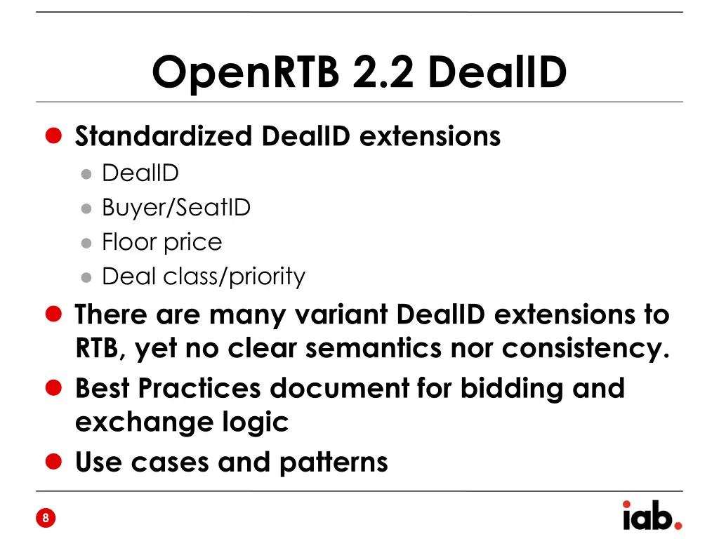 openrtb 2 2 dealid
