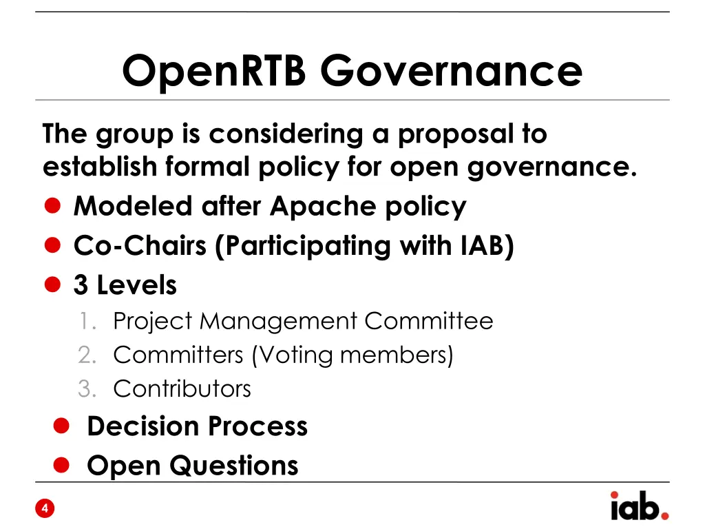 openrtb governance