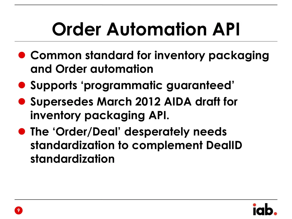 order automation api