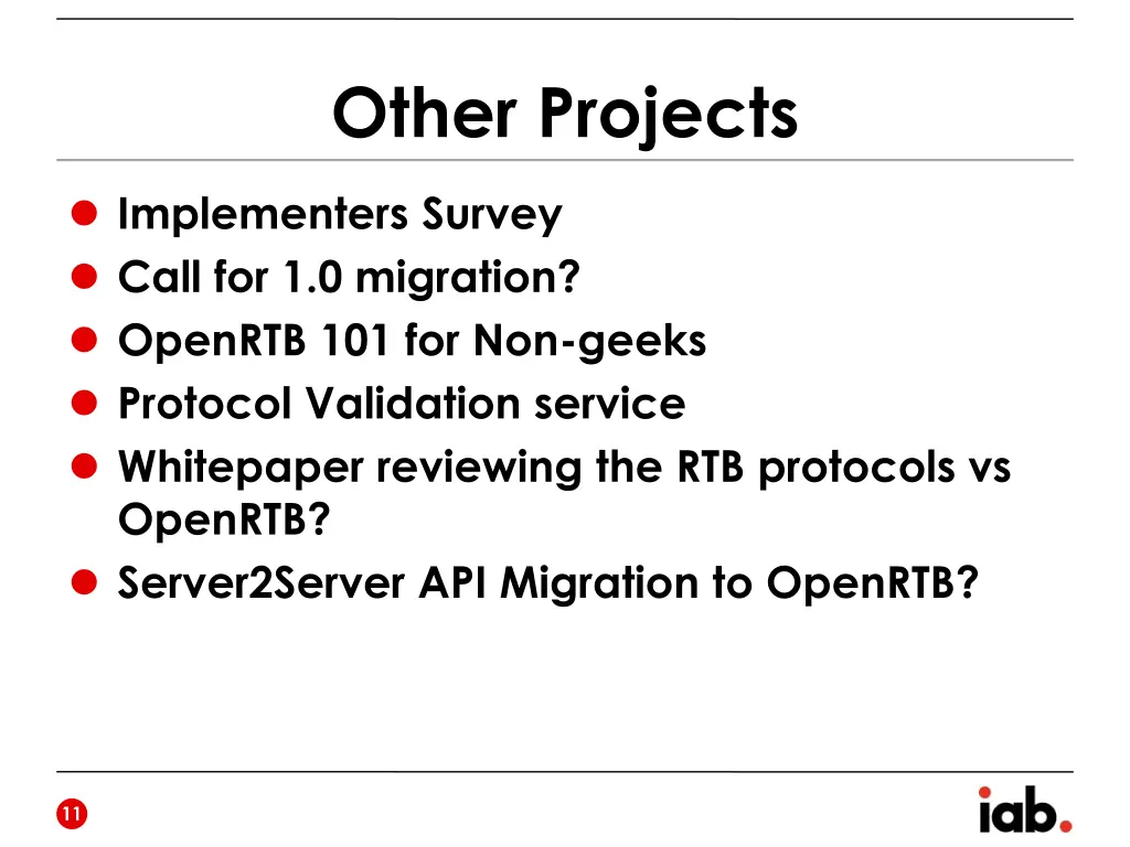 other projects
