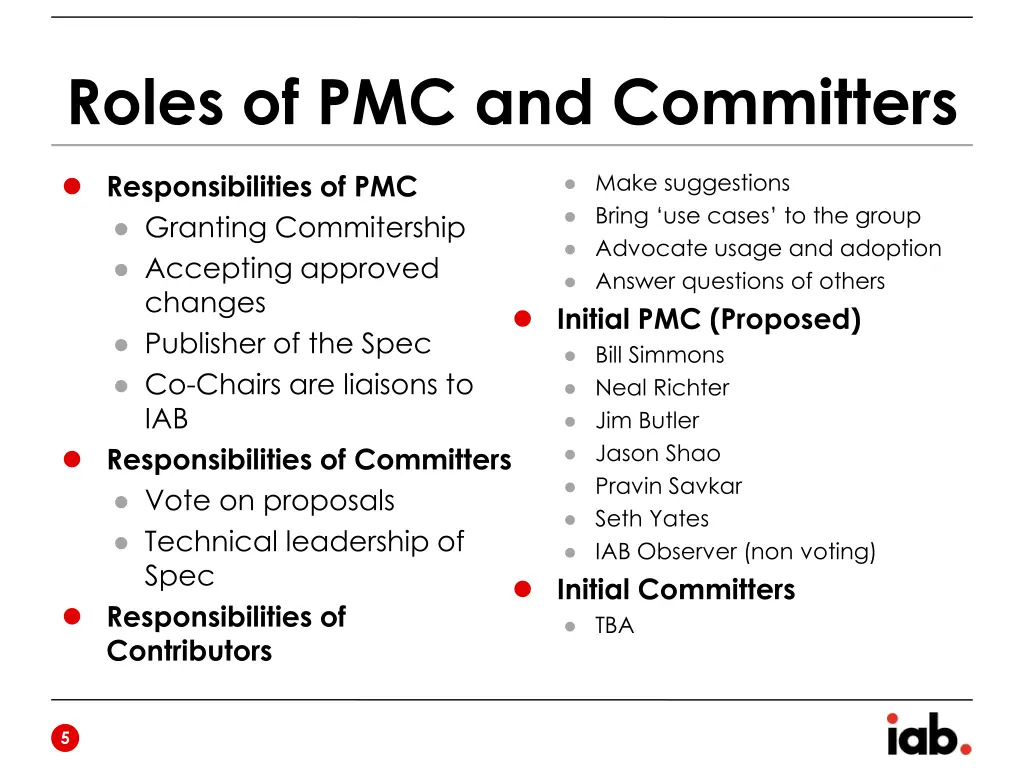 roles of pmc and committers