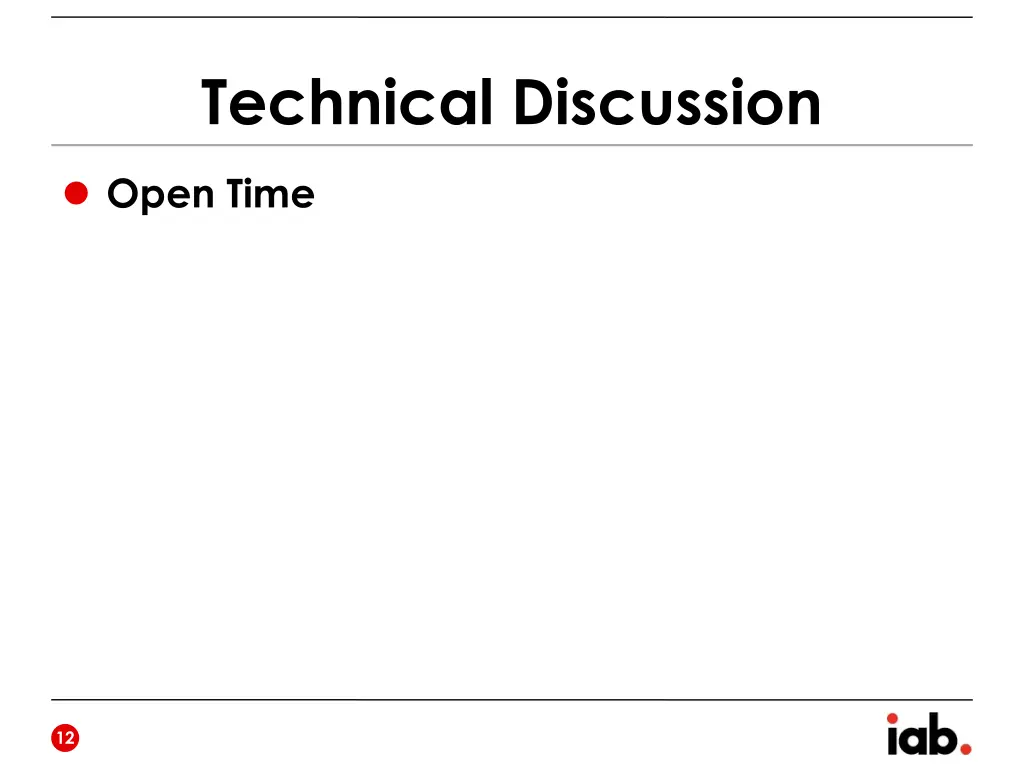 technical discussion