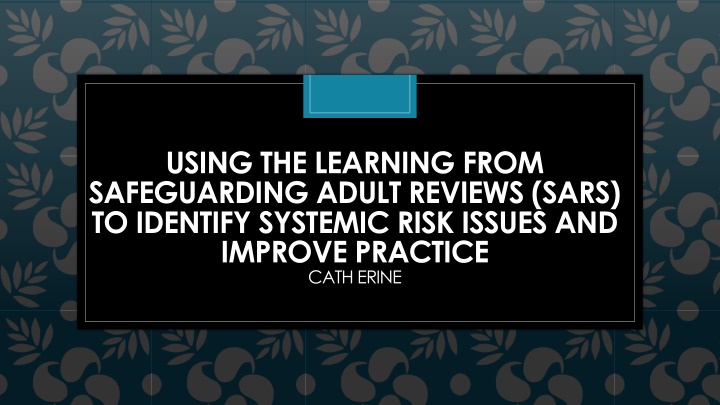 using the learning from safeguarding adult
