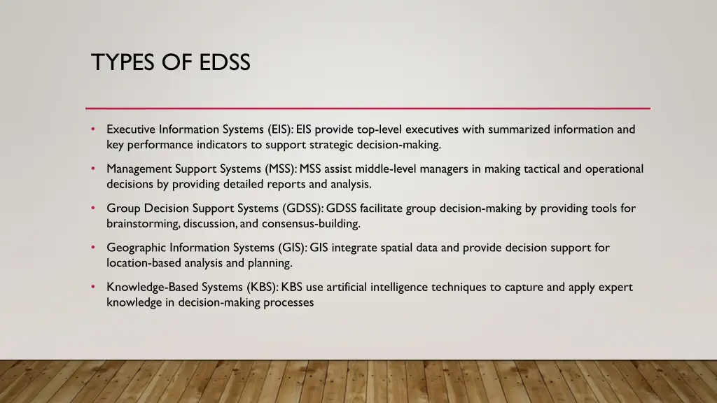 types of edss