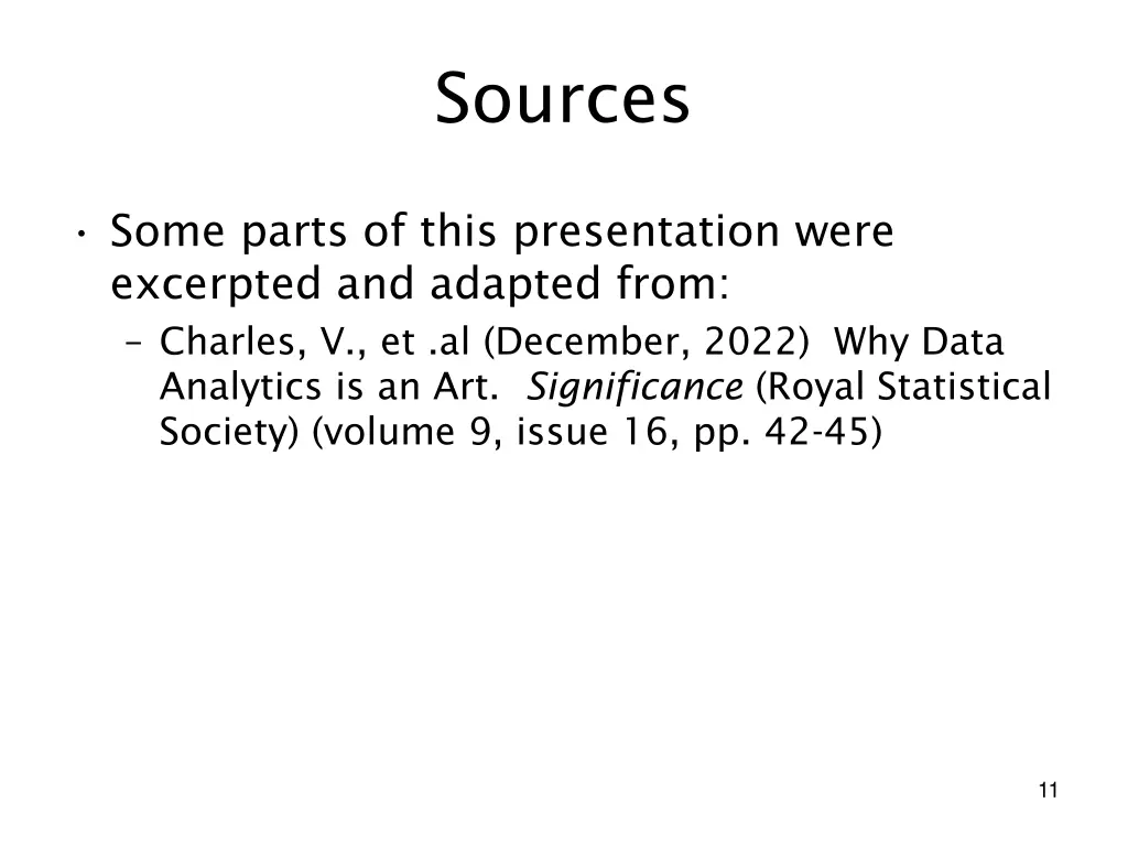 sources