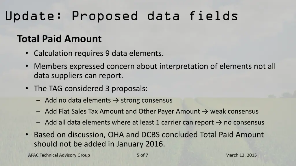 update proposed data fields 1