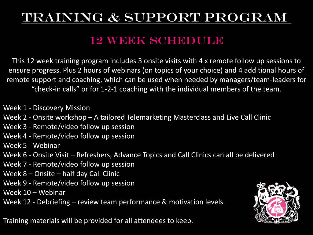 training support program 1