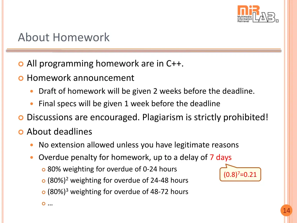 about homework