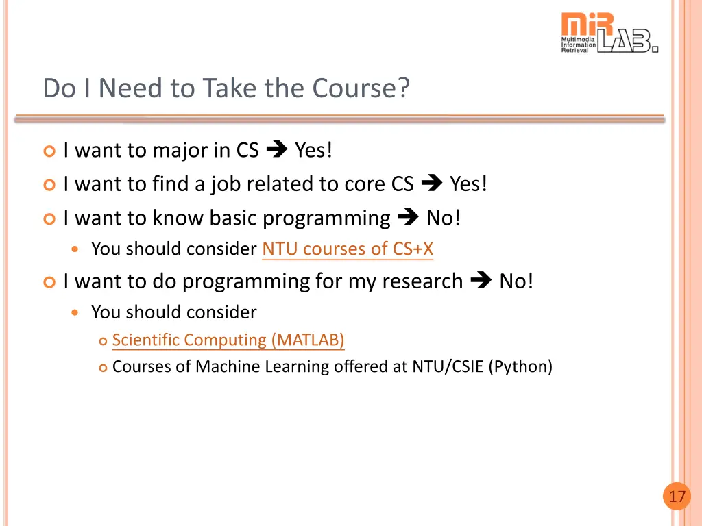 do i need to take the course