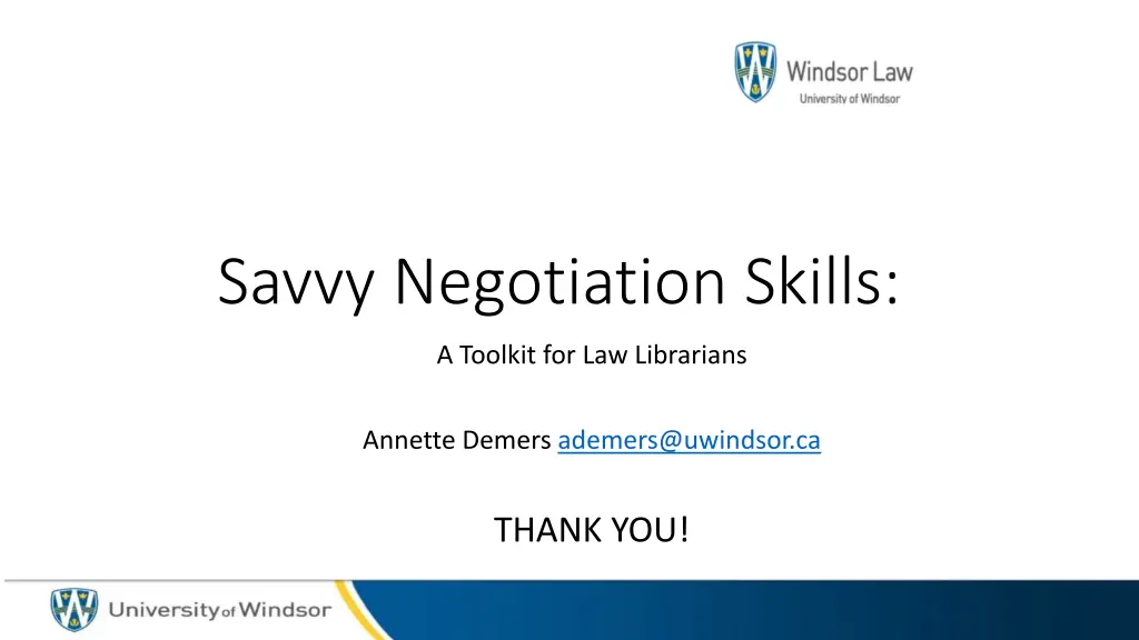 savvy negotiation skills 1