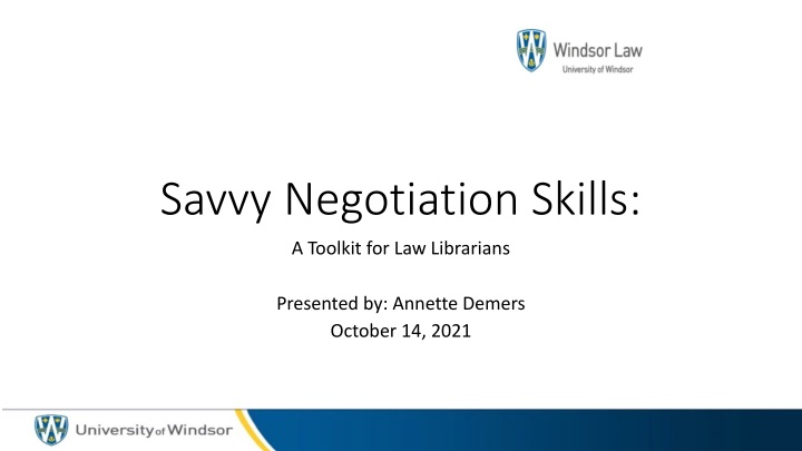 savvy negotiation skills