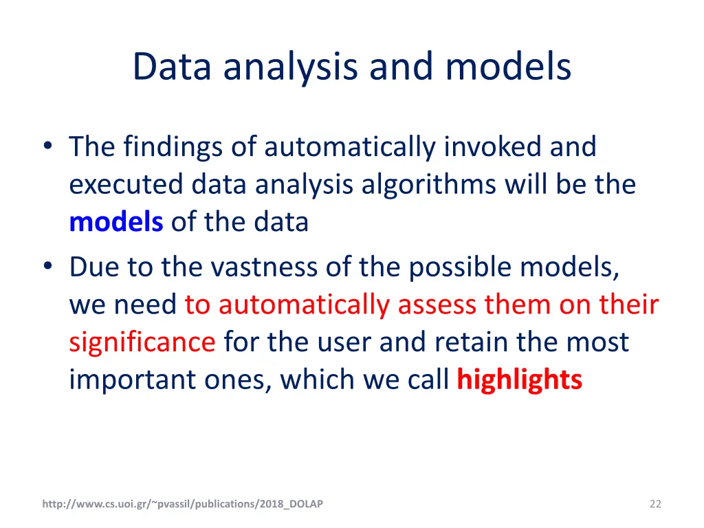 data analysis and models 1