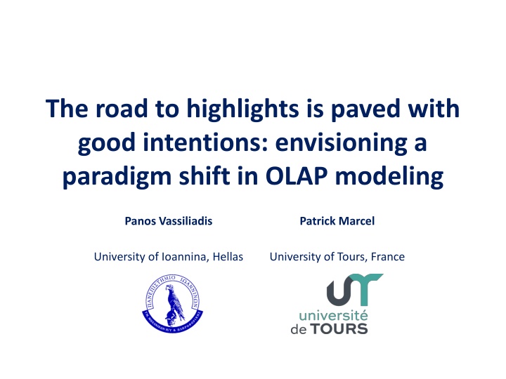 the road to highlights is paved with good