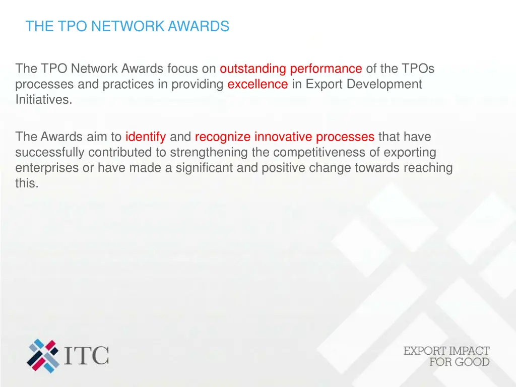 the tpo network awards