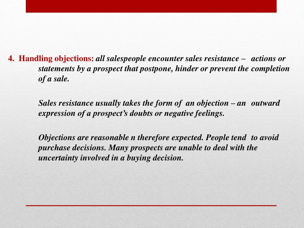 4 handling objections all salespeople encounter