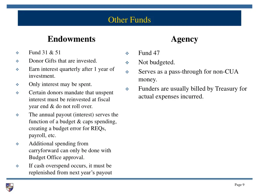 other funds
