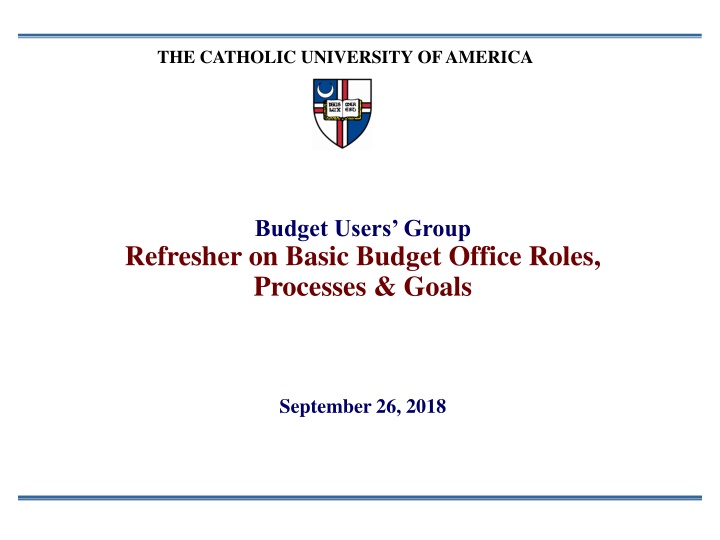 the catholic university of america