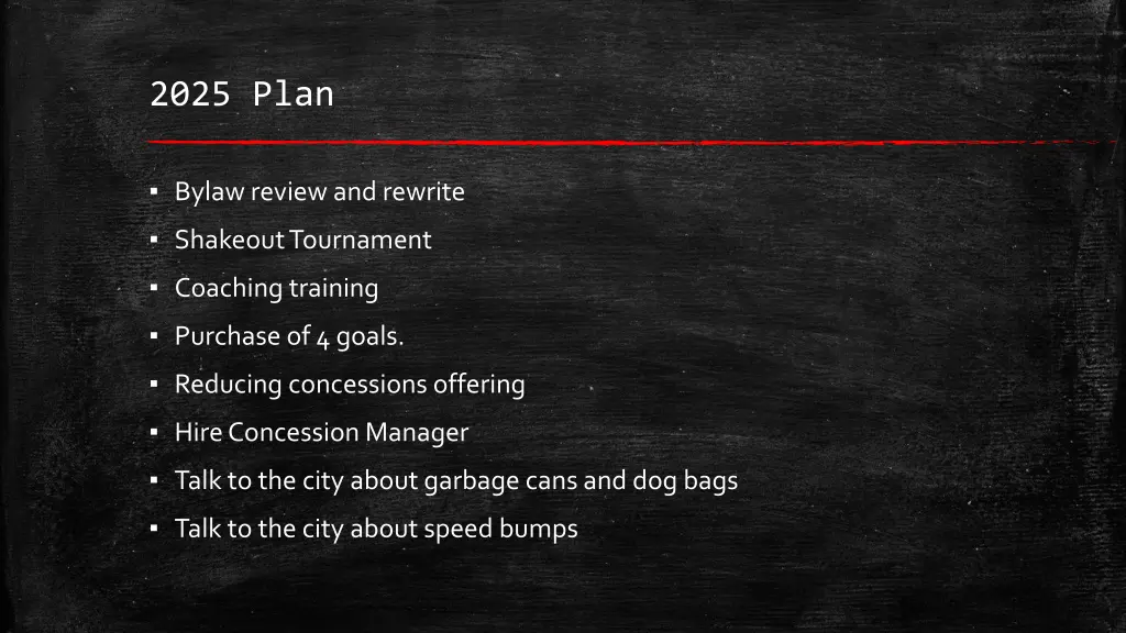 2025 plan