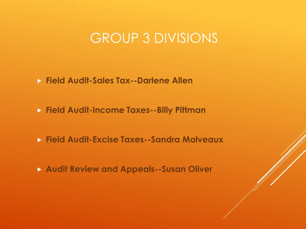 group 3 divisions