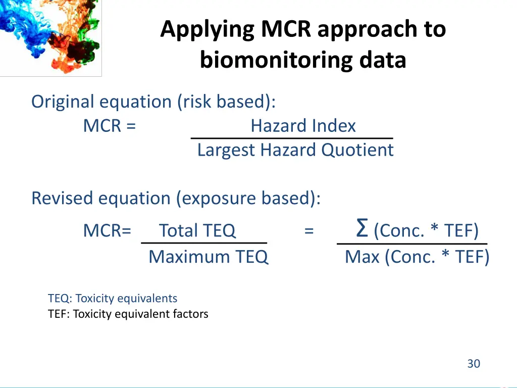 applying mcr approach to biomonitoring data 1