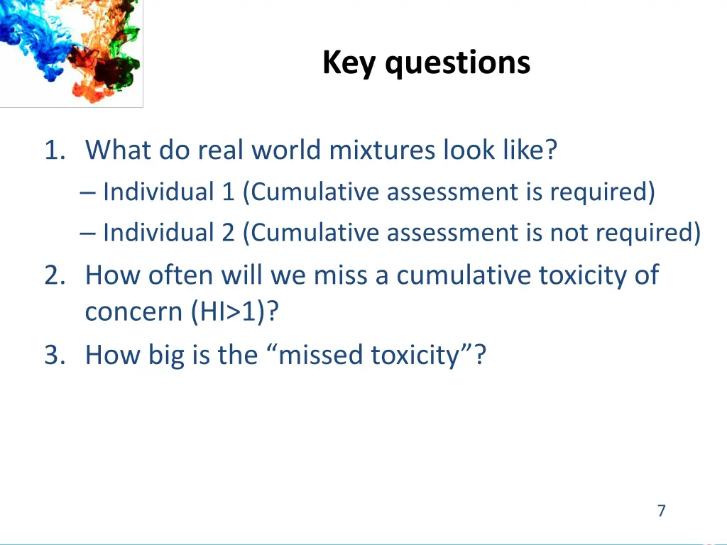key questions