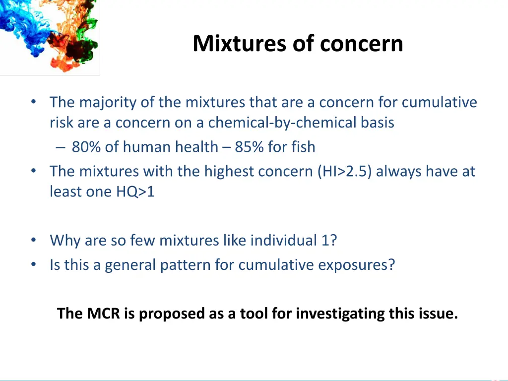 mixtures of concern
