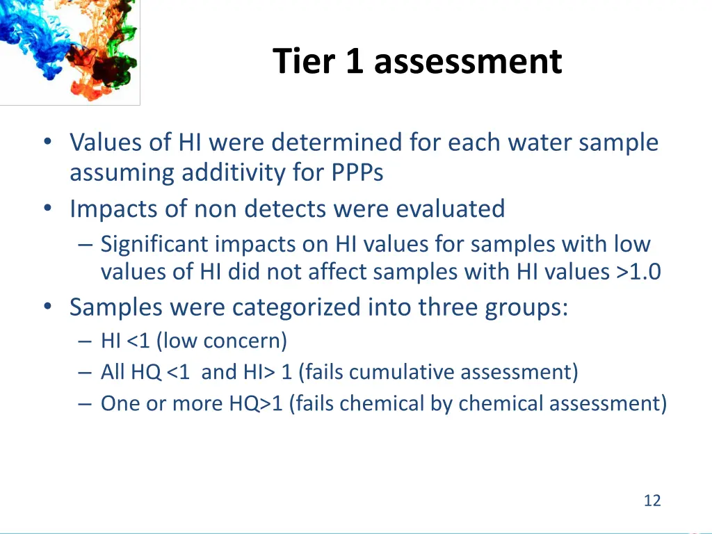 tier 1 assessment