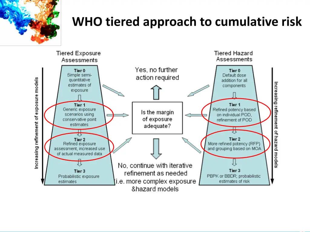 who tiered approach to cumulative risk