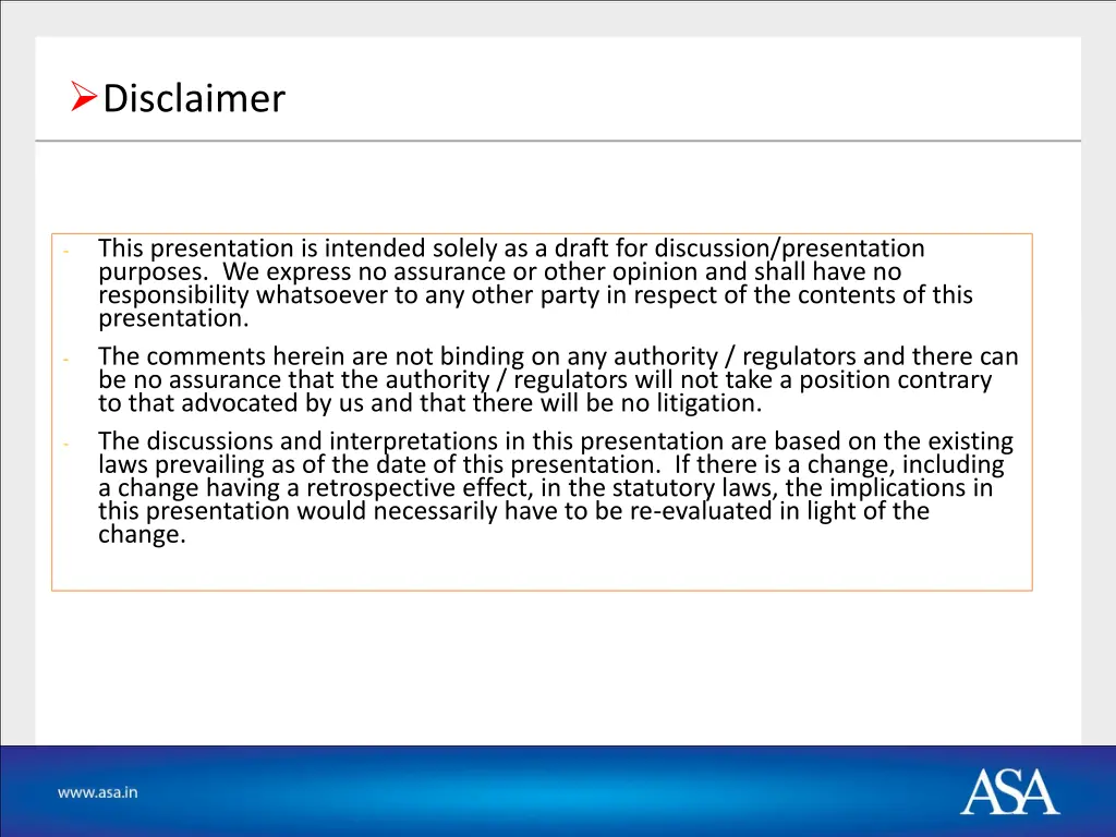 disclaimer
