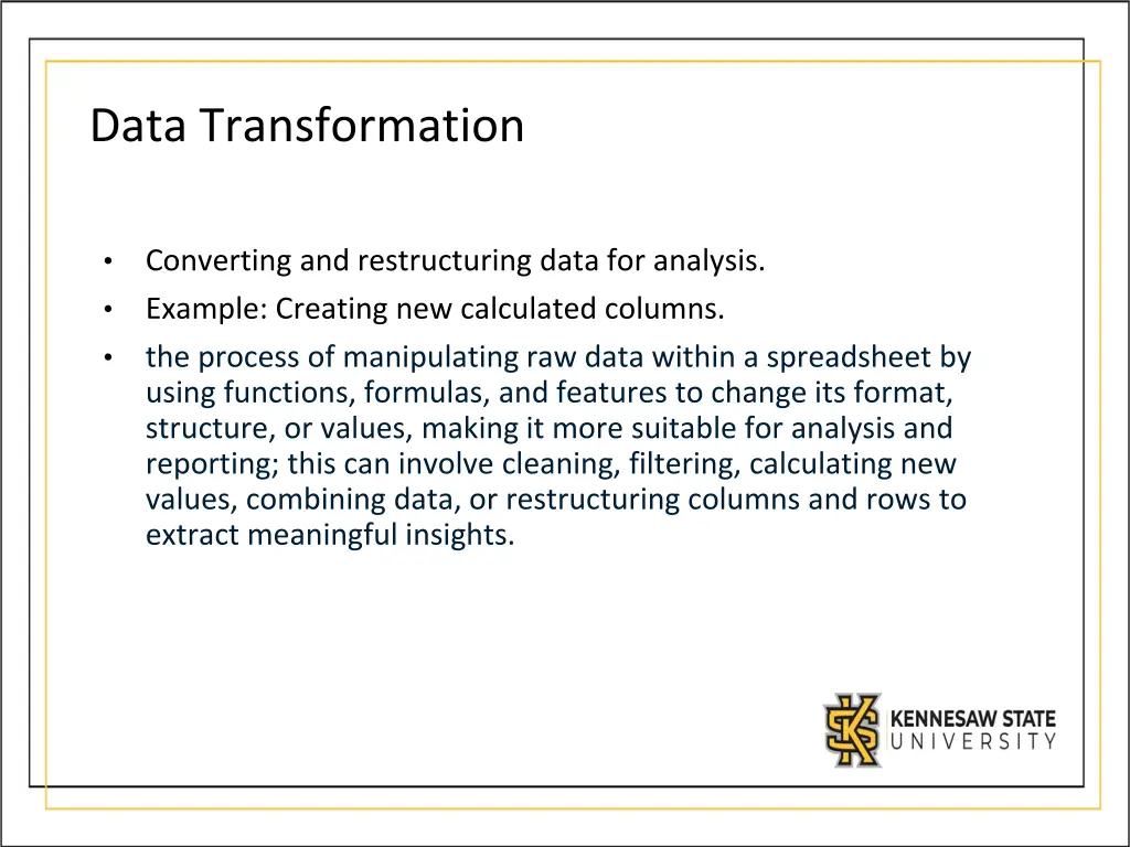 data transformation