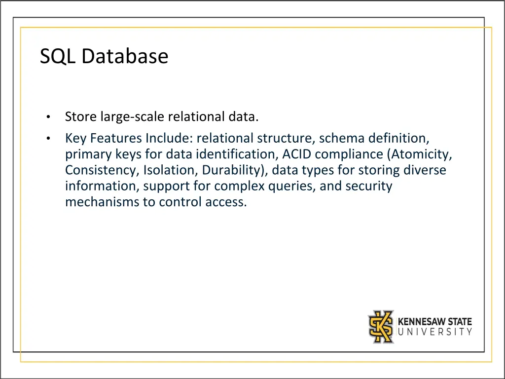 sql database